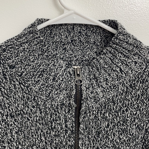 Converse Space Gray Full Zip Up Sweater Jacket - Picture 2 of 8